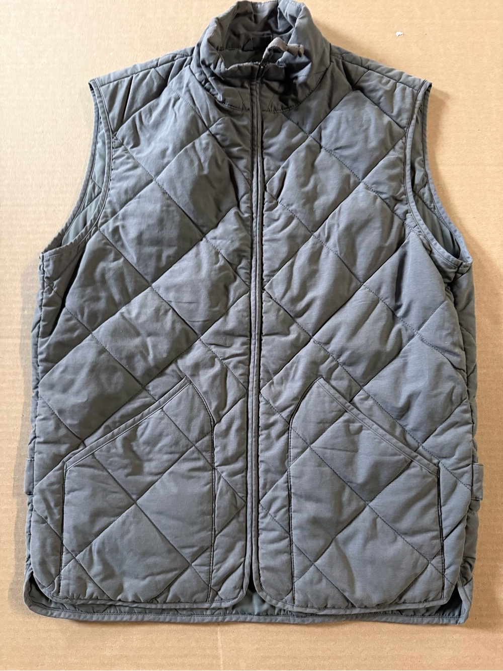 J. Crew Quilted Women’s Vest Slate Gray Small